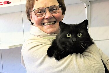 Sylvia Lehmann, SPD, MdB, kennt sich mit Katzen aus.
